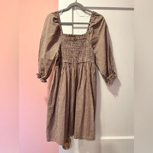 Rylee + Cru gingham dress. Size Medium